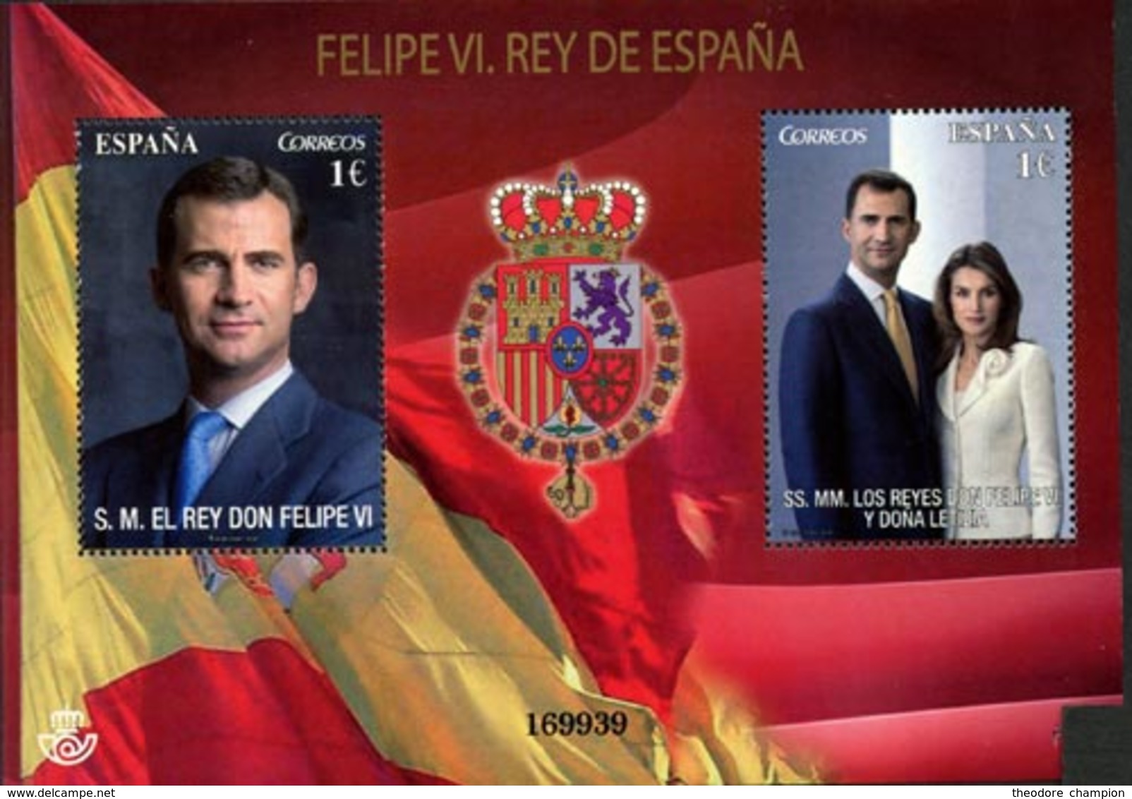 ESPAGNE Bloc Felipe VI,roi D'Espagne 14 Neuf ** MNH - Neufs