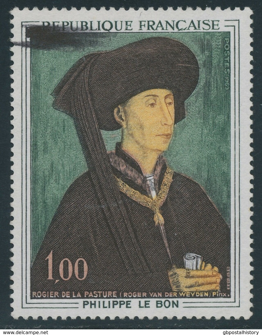 FRANKREICH 1969 Gemälde Rogier Van Der Weijden (Herzog Philipp III) Ungebr ABART - Unused Stamps