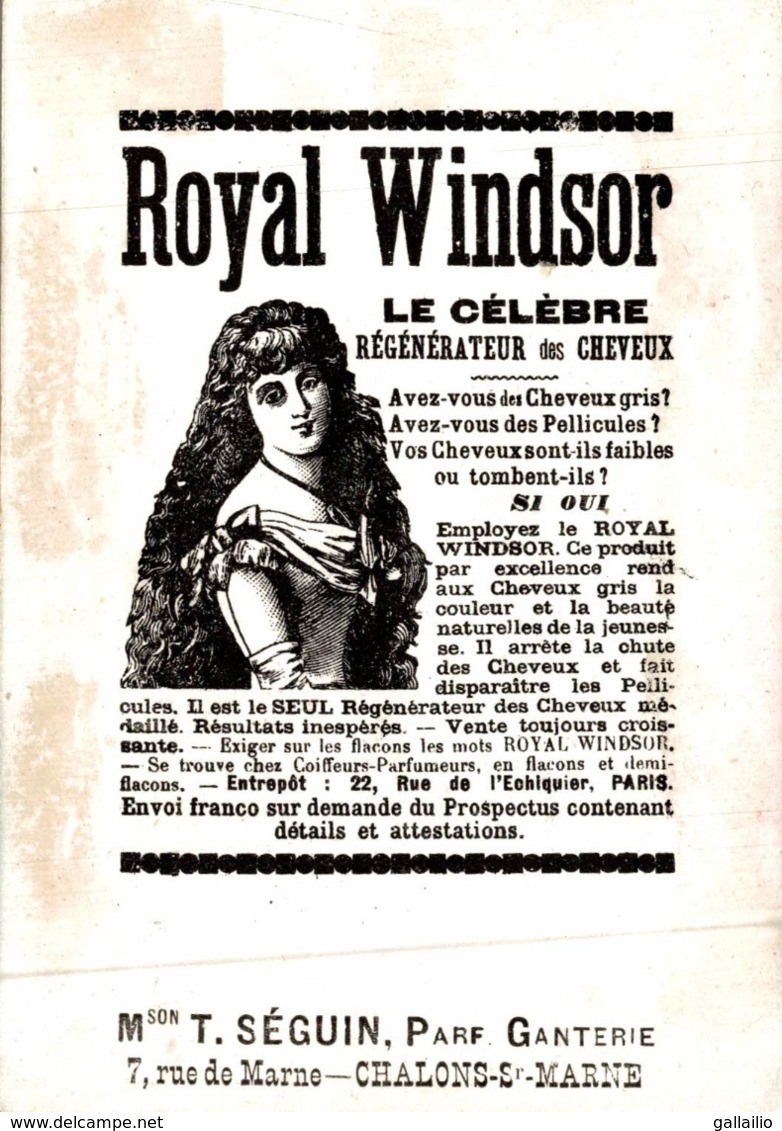 CHROMO RARE ROYAL WINSOR - Autres & Non Classés