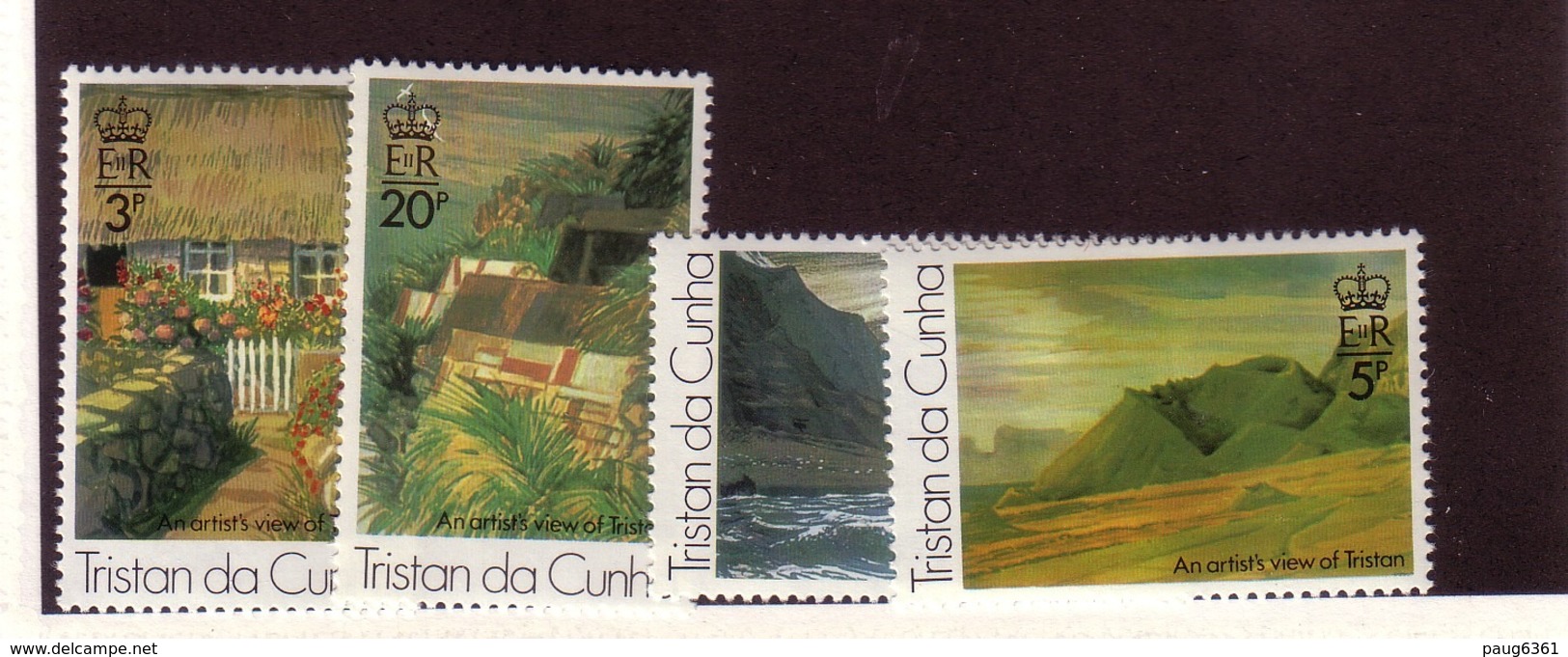 TRISTAN DA CUNHA  1976 PEINTURES YVERT N°208/11 NEUF MNH** - Tristan Da Cunha