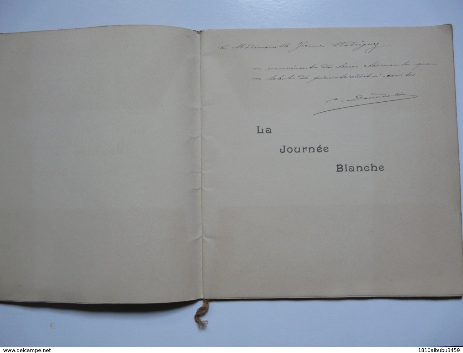 OUVRAGE DEDICACE - La Journée Blanche - Charles DOUSDEBES - Illustrations De Georges LEPAPE - Gesigneerde Boeken