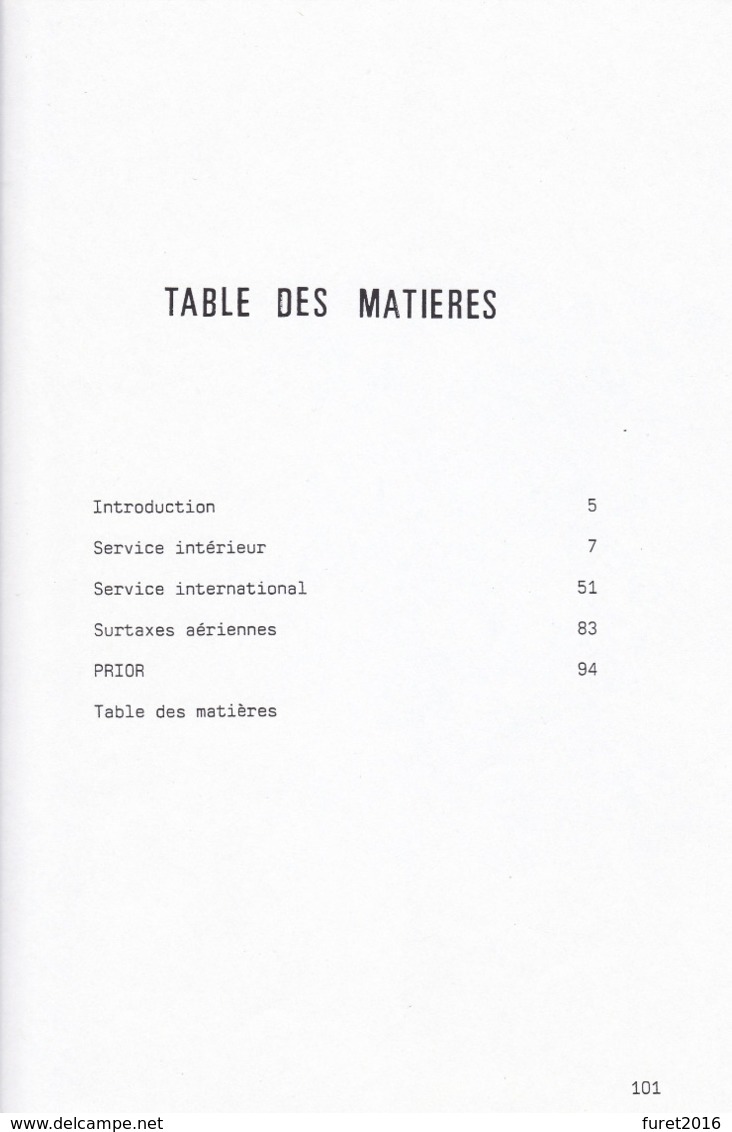 TARIFS POSTAUX 1987 - 1997  Par E Et M Deneumostier 101 Pages - Postal Rates