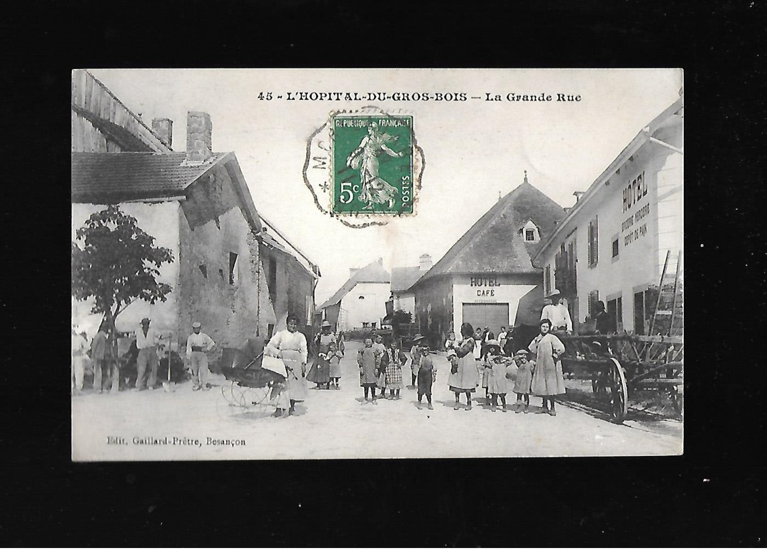 C.P.A. DE L HOPITAL DU GROS BOIS 25 - Autres & Non Classés