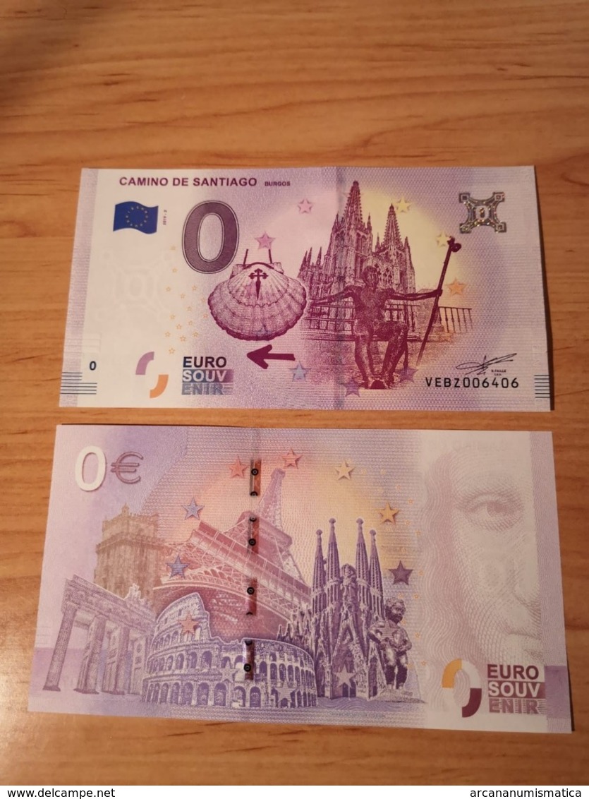 ESPAÑA 0 EUROS 2.019 2019 "CATEDRAL DE BURGOS MÁS ESTATUA" SC/UNC/PLANCHA  T-DL-12.287 - Sonstige & Ohne Zuordnung