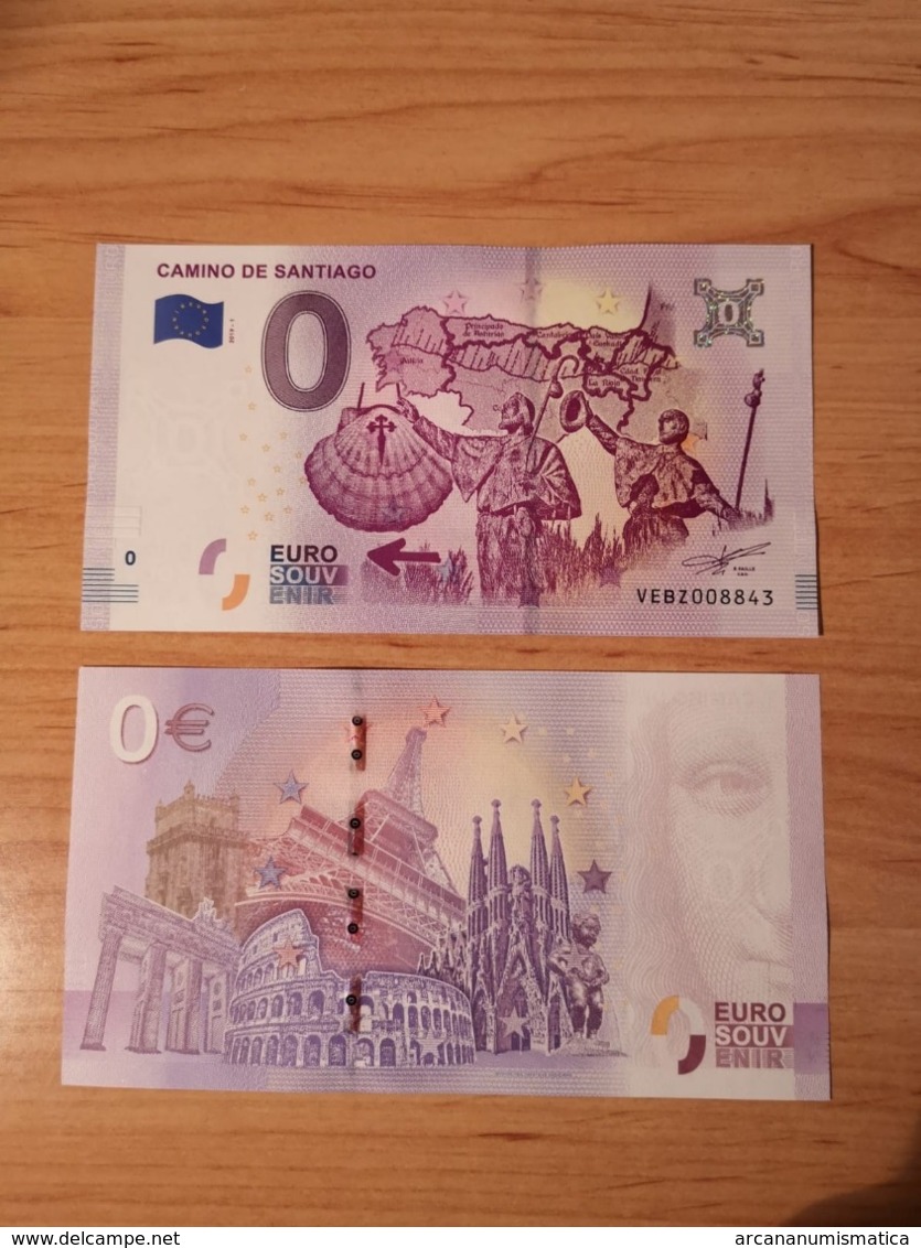 ESPAÑA 0 EUROS 2.019 2019 "CAMINO DE SANTIAGO" SC/UNC/PLANCHA  T-DL-12.288 - Otros & Sin Clasificación