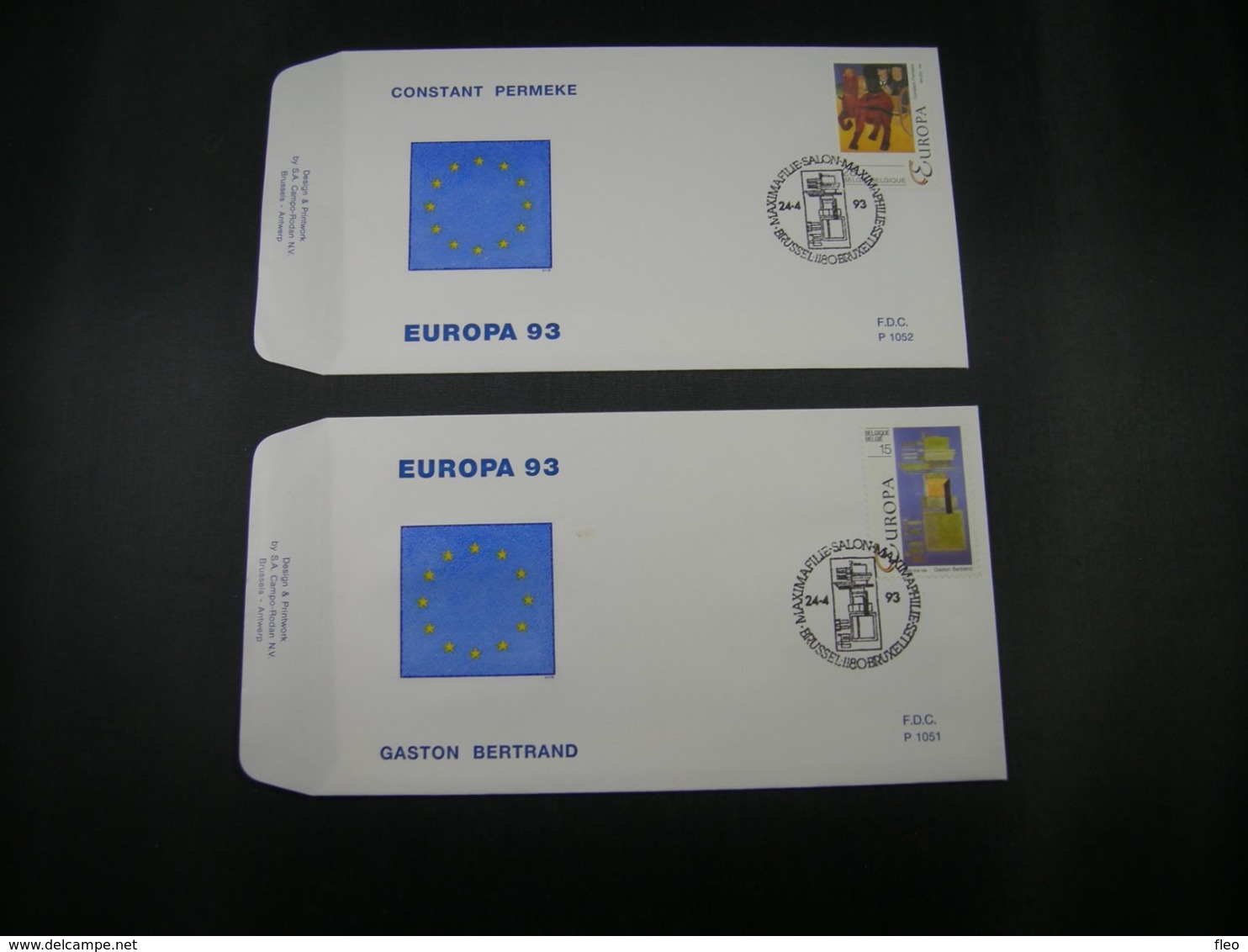 BELG.1993 2501 & 2502 FDC's ( Brus/Brux ) :  " Europa 1993 " - 1991-2000