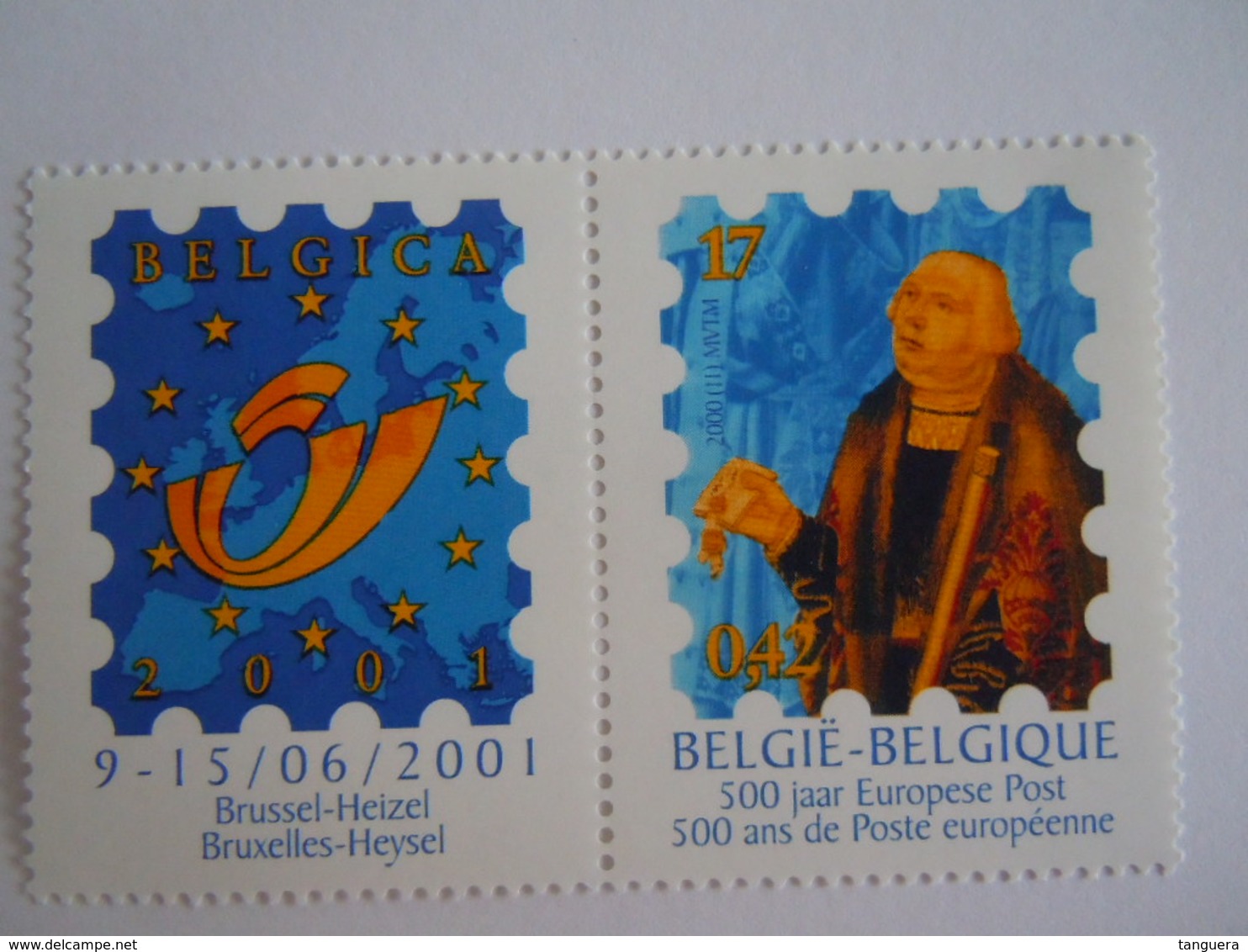 België Belgique 2000 Belgica 2001 EXPO Turn & Tassis 500 Jaar Europese Post Cob 2901 MNH ** - Ongebruikt