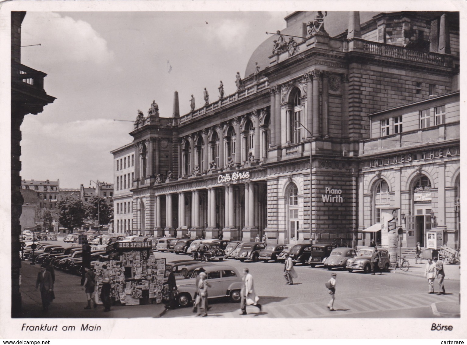 Allemagne,DEUTCHLAND,FRANKFURT,francfort  Sur Le Main,CARTE PHOTO,OIANO WIRTH,CAFE BORSE - Frankfurt A. Main