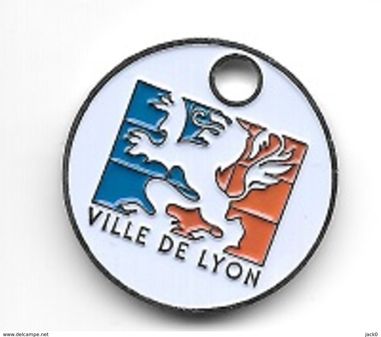 Jeton De Caddie  Ville  De  LYON  Verso  1 €  ( 69 )   Recto  Verso - Einkaufswagen-Chips (EKW)