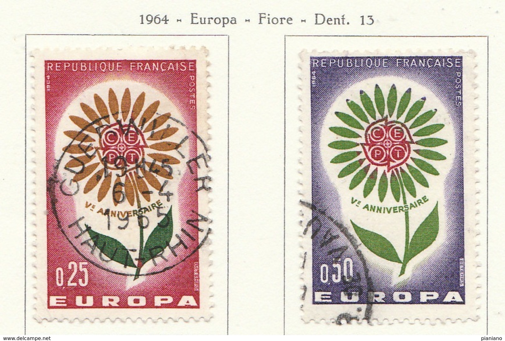 PIA - FRA - 1964 : Europa CEPT - (Yv 1430-31) - Usati