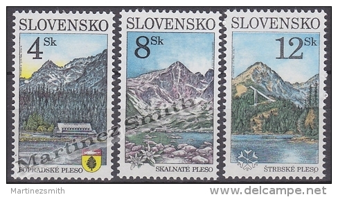 Slovakia - Slovaquie 1996 Yvert 220-22 Beauties Of Slovakia, Landscapes - MNH - Unused Stamps