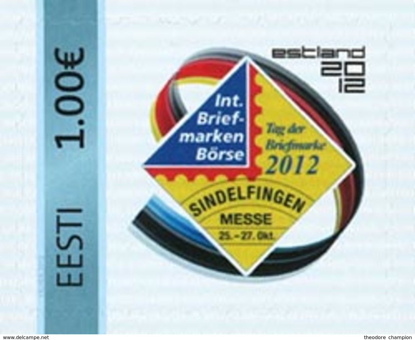 ESTONIE Sindelfingen 2012 1v Neuf ** MNH - Estonie