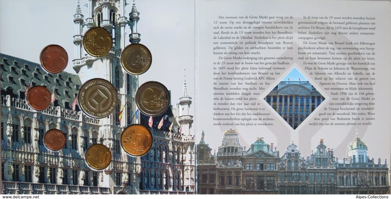 0455 - COFFRET BU BELGIQUE - 2005 - 1 Cent à 2 Euros + Médaille - Belgio