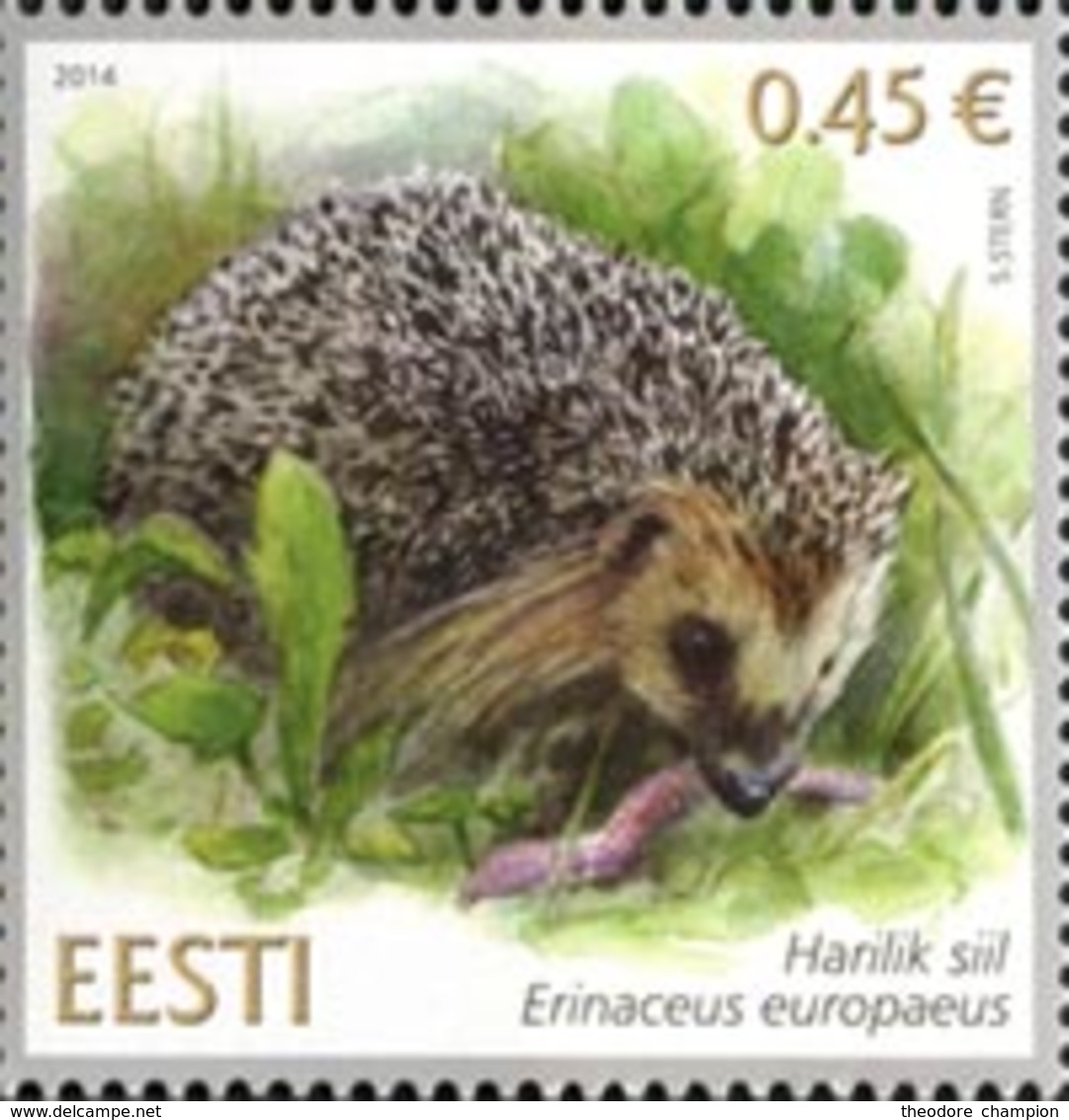 ESTONIE Hérisson 1v 2014 Neuf ** MNH - Estonie