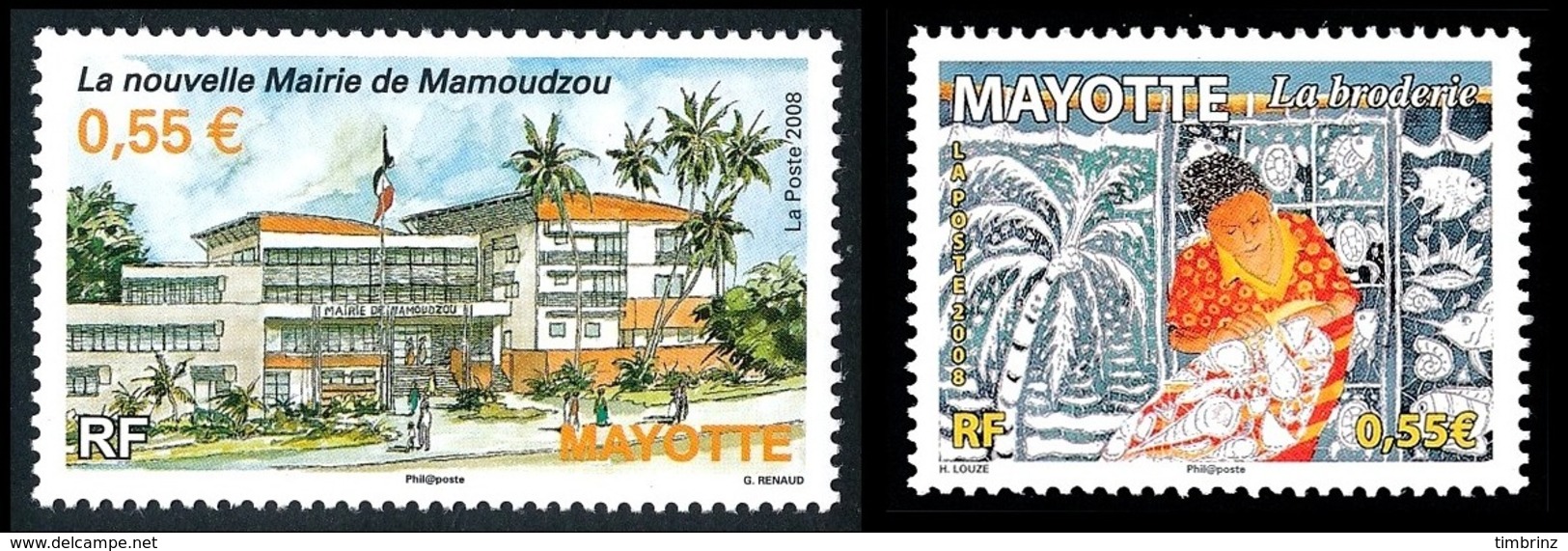 MAYOTTE Année Complète 2008 - Yv. 208 à 219 **  - 12 Timbres ** MNH  ..Réf.AFA23291 - Neufs