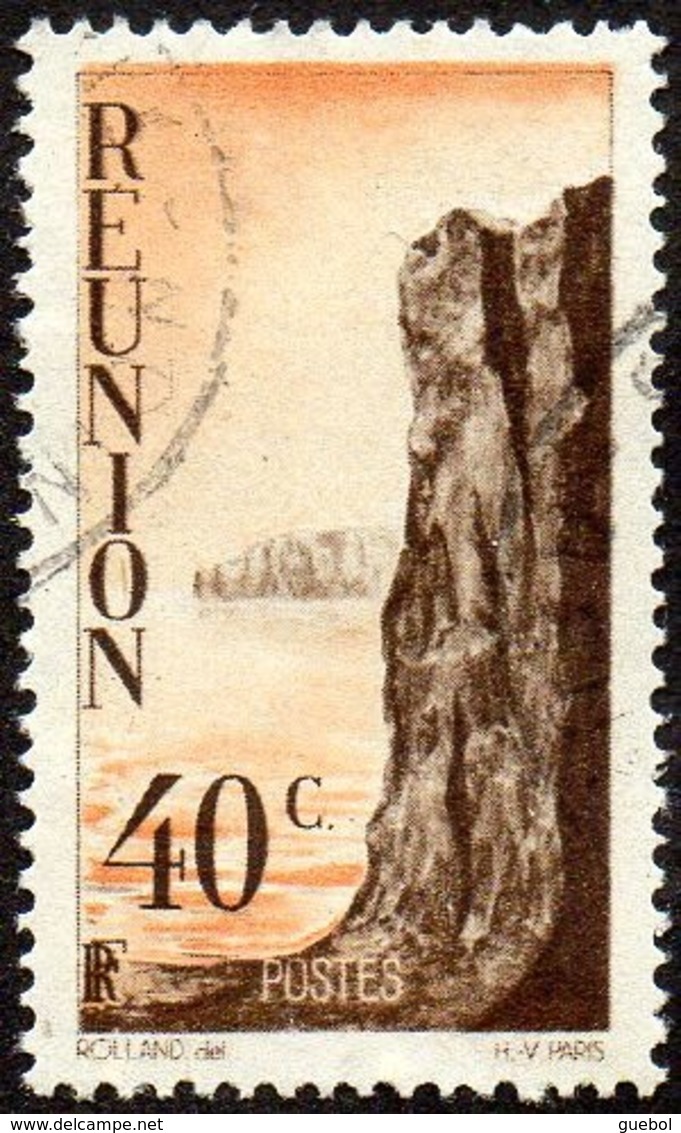 Réunion Obl. N° 264 - Détail De La Série émise En 1947 - 40cts Sépia Et Orange - Oblitérés