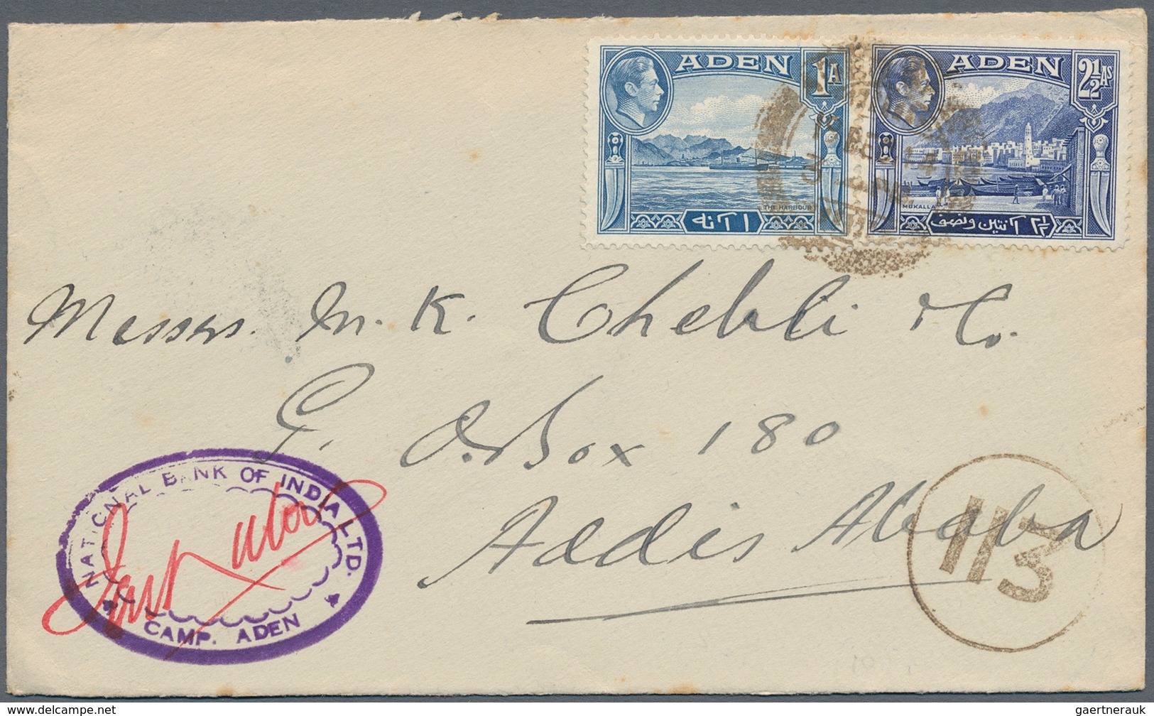 Aden: 1900-1963: Group of 20 covers, picture postcards and postal stationery items including eight w