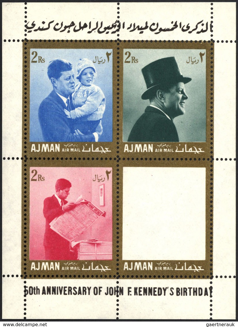 Adschman / Ajman: 1967/1972, U/m And Used Accumulation In Two Binders, Incl. A Nice Selection Of Var - Adschman