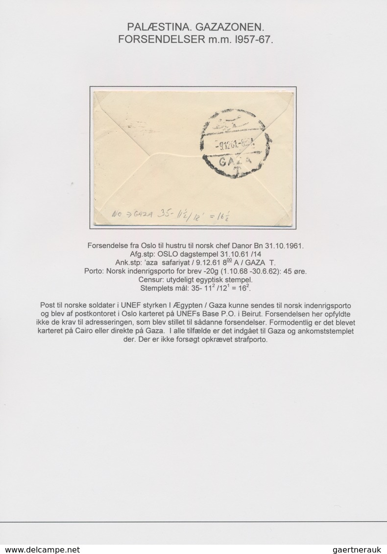 Ägypten - Besetzung von Palästina: 1957/1965, GAZA, attractive collection comprising 16 commercial c