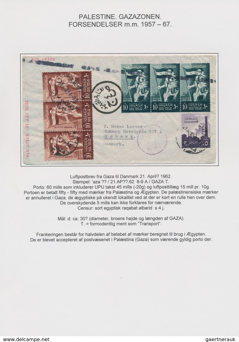 Ägypten - Besetzung von Palästina: 1957/1965, GAZA, attractive collection comprising 16 commercial c