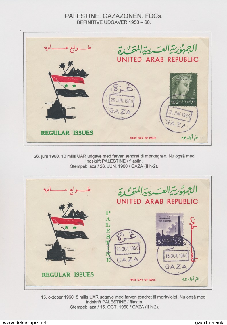 Ägypten - Besetzung von Palästina: 1957/1965, GAZA, attractive collection comprising 16 commercial c