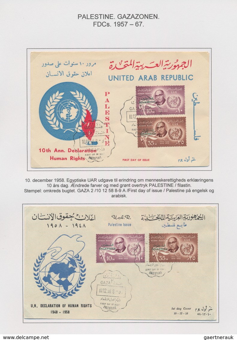 Ägypten - Besetzung von Palästina: 1957/1965, GAZA, attractive collection comprising 16 commercial c