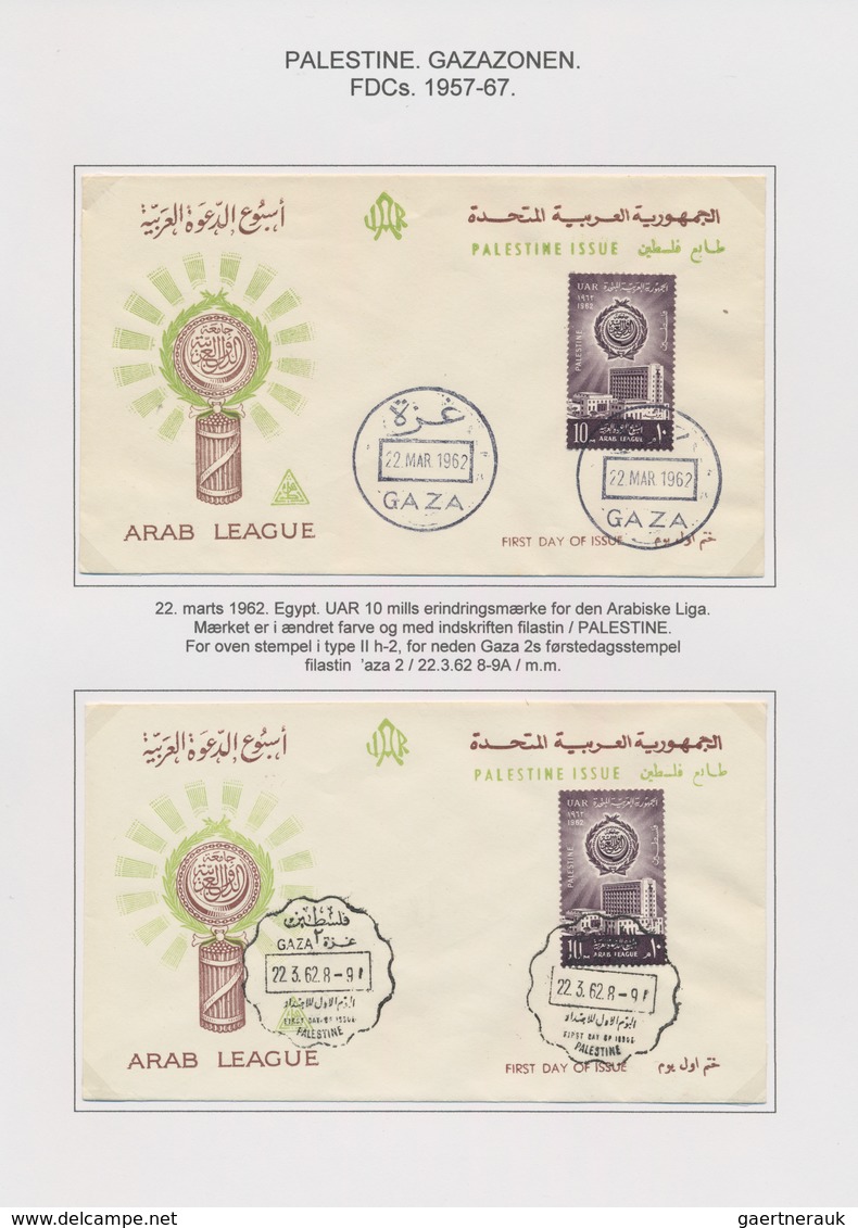 Ägypten - Besetzung von Palästina: 1957/1965, GAZA, attractive collection comprising 16 commercial c