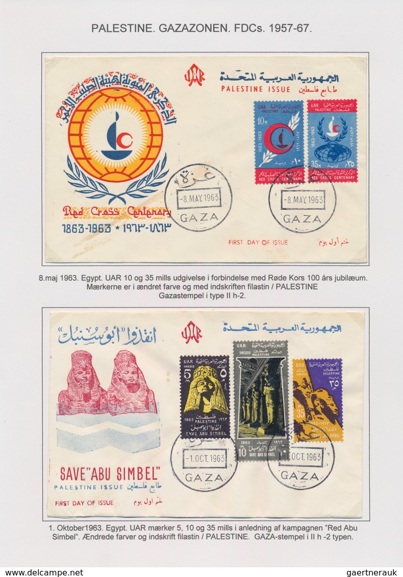 Ägypten - Besetzung von Palästina: 1957/1965, GAZA, attractive collection comprising 16 commercial c