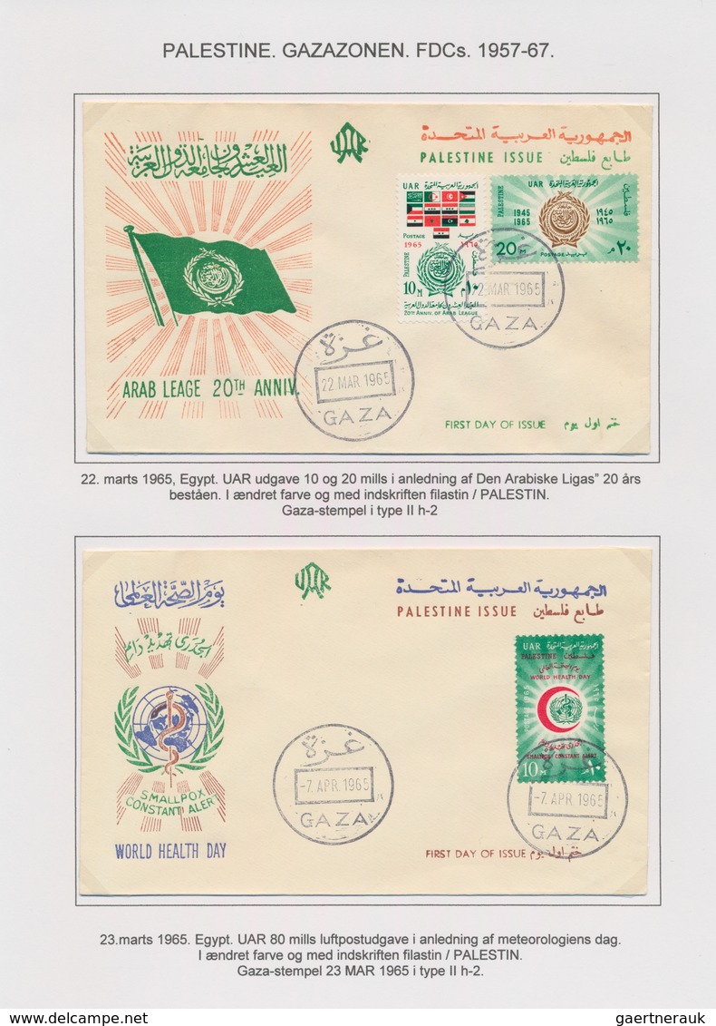 Ägypten - Besetzung von Palästina: 1957/1965, GAZA, attractive collection comprising 16 commercial c