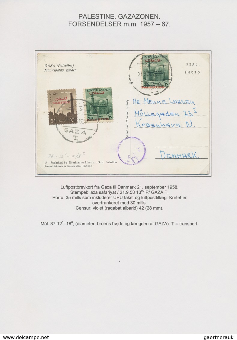 Ägypten - Besetzung von Palästina: 1957/1965, GAZA, attractive collection comprising 16 commercial c