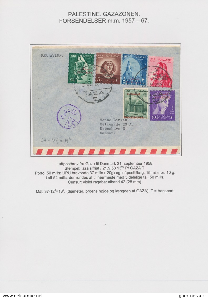 Ägypten - Besetzung von Palästina: 1957/1965, GAZA, attractive collection comprising 16 commercial c