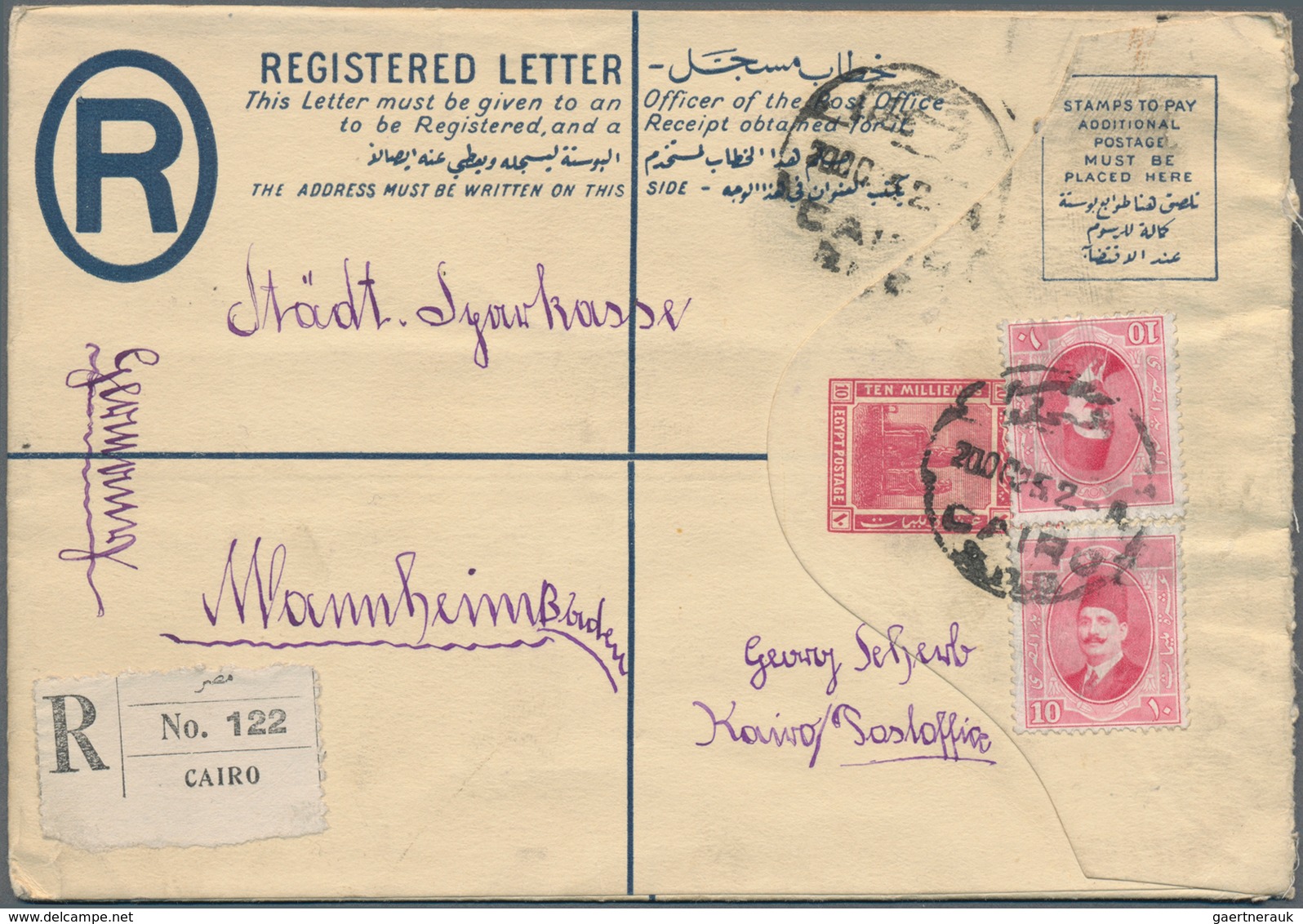 Ägypten - Ganzsachen: 1886/1970 (ca.) Holding Of About 215 Unused And Used Postal Stationery Postcar - Otros & Sin Clasificación
