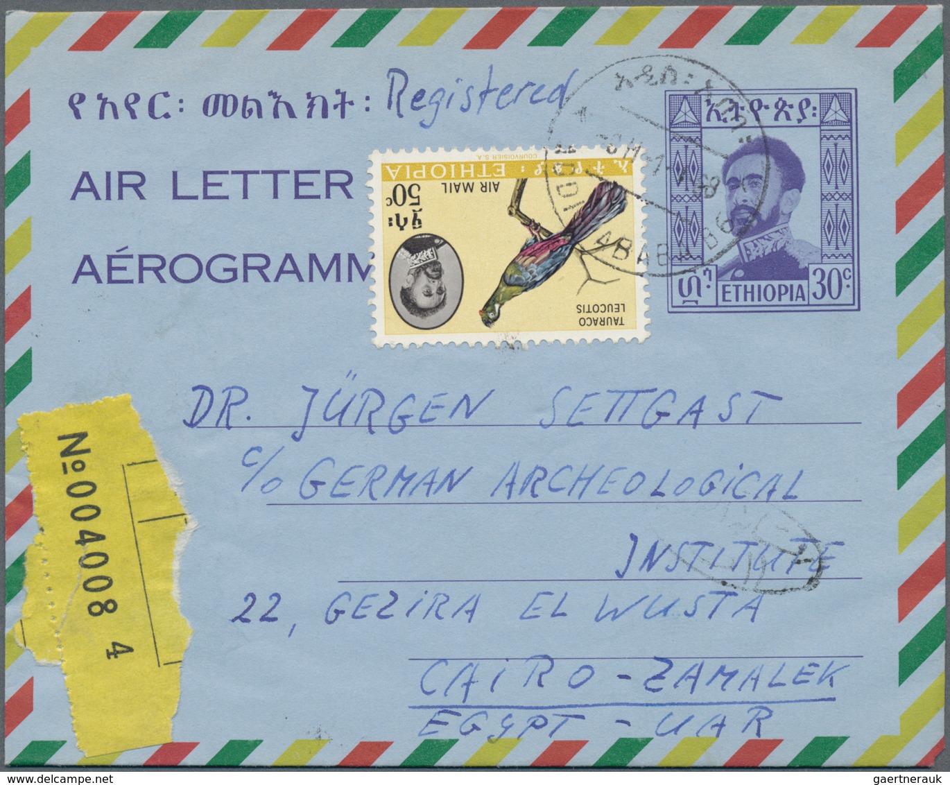 Äthiopien: 1896/1985 (ca.) Holding Of Ca. 730 Unused/CTO/used Aerograms, Aerograms With Missed Colou - Etiopia