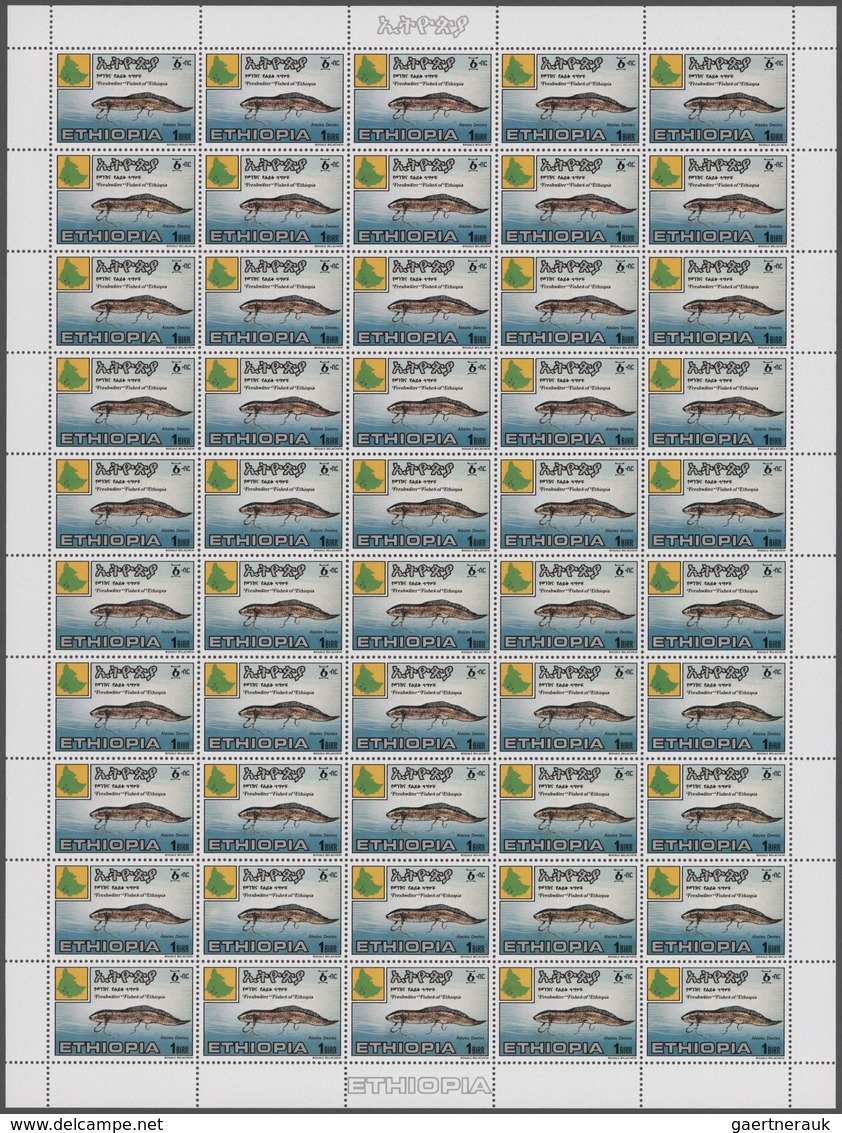 Äthiopien: 1970/1989, Big Investment Accumulation Of Full Sheets And Part Sheets. Varying Quantity: - Äthiopien