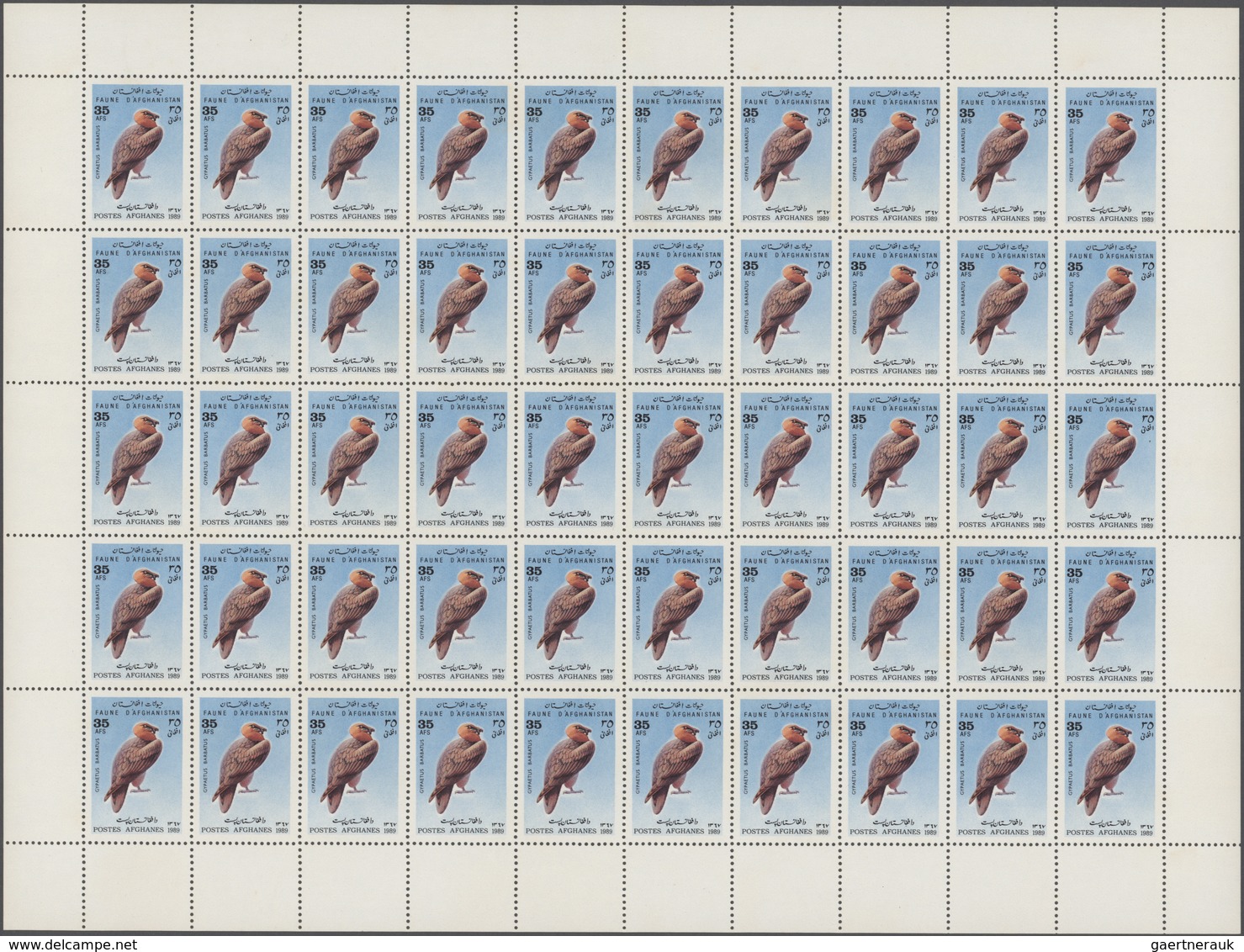 Afghanistan: 1988-1989: Collection Of More Than 700 Complete Sheets Plus Few Part Sheets/multiples O - Afghanistan