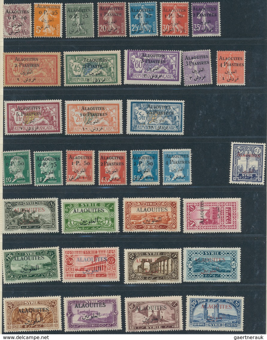 Alawiten-Gebiet: 1846/1943, French Levant In General And Alaouittes In Particular, Mainly Mint Balan - Cartas & Documentos
