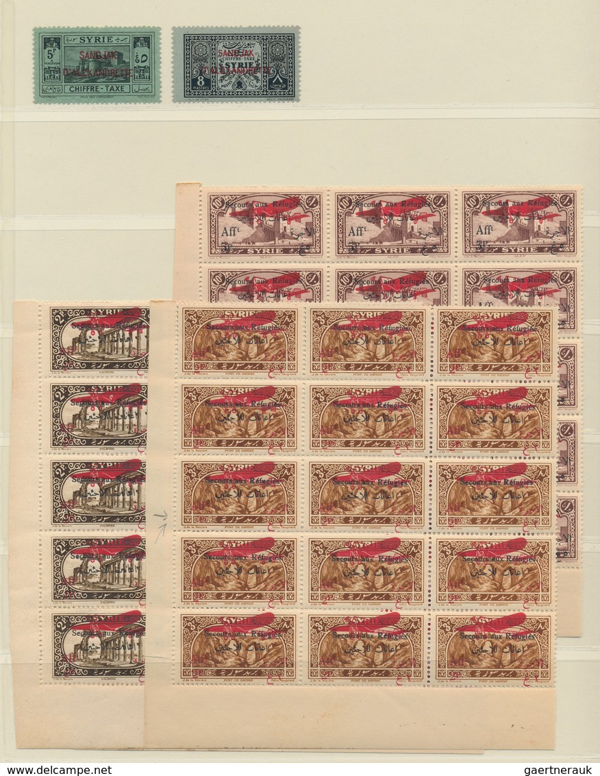 Alawiten-Gebiet: 1846/1943, French Levant In General And Alaouittes In Particular, Mainly Mint Balan - Storia Postale