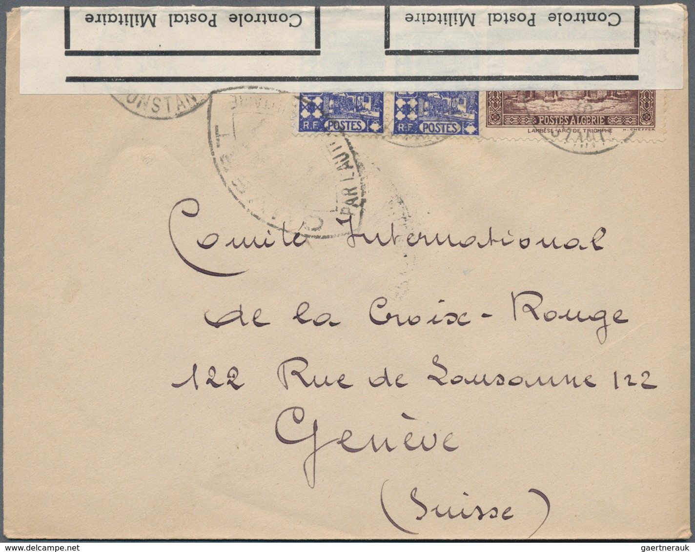 Algerien: 1940/44 Ca. 460 Letters Mainly To The Red Cross In Geneva, Almost Everything With Various - Nuovi