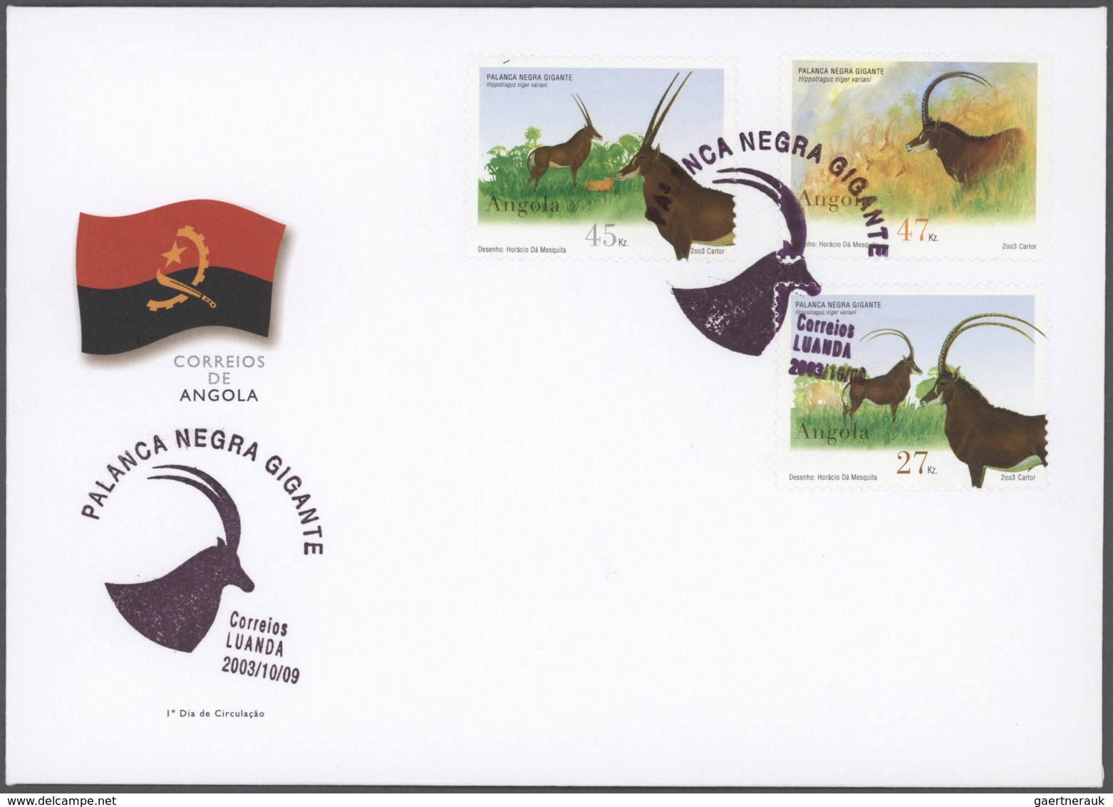 Angola: 2001/2005, Substantial Accumulation In A Box With Stamps In Complete Sets CTO With First Day - Angola