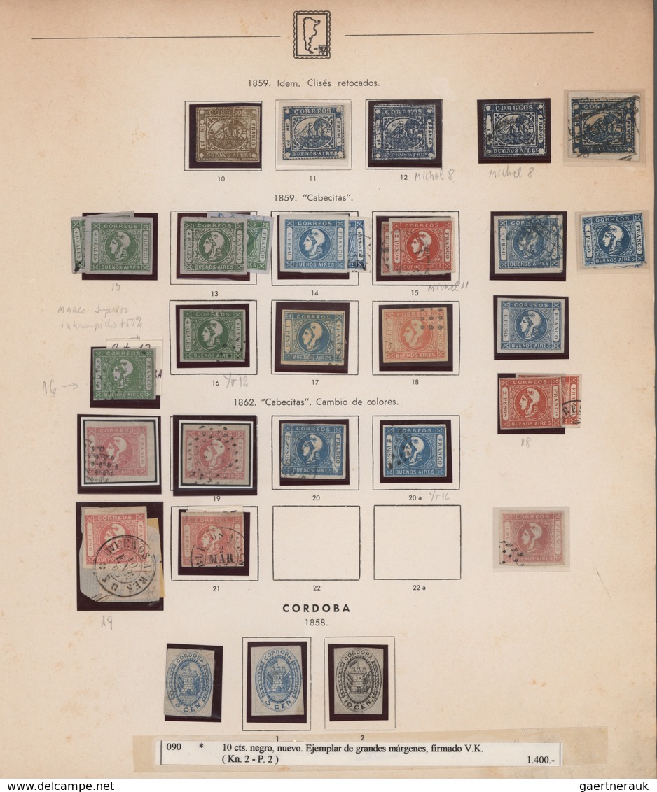 Argentinien: 1856/1998, Extraordinary Mainly Mint Collection In Three Albums, Well Collected Through - Otros & Sin Clasificación