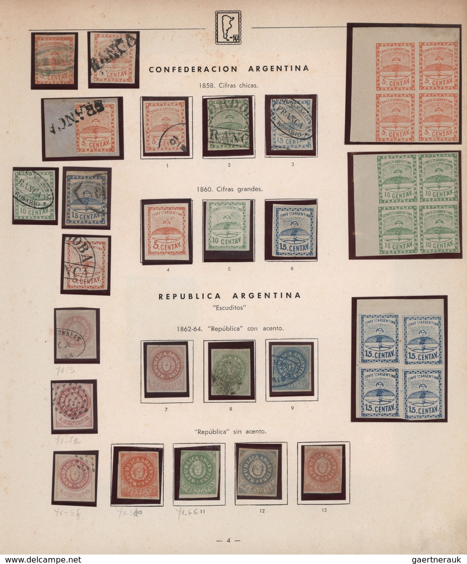Argentinien: 1856/1998, Extraordinary Mainly Mint Collection In Three Albums, Well Collected Through - Otros & Sin Clasificación