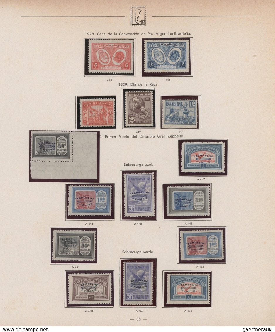 Argentinien: 1856/1998, Extraordinary Mainly Mint Collection In Three Albums, Well Collected Through - Otros & Sin Clasificación