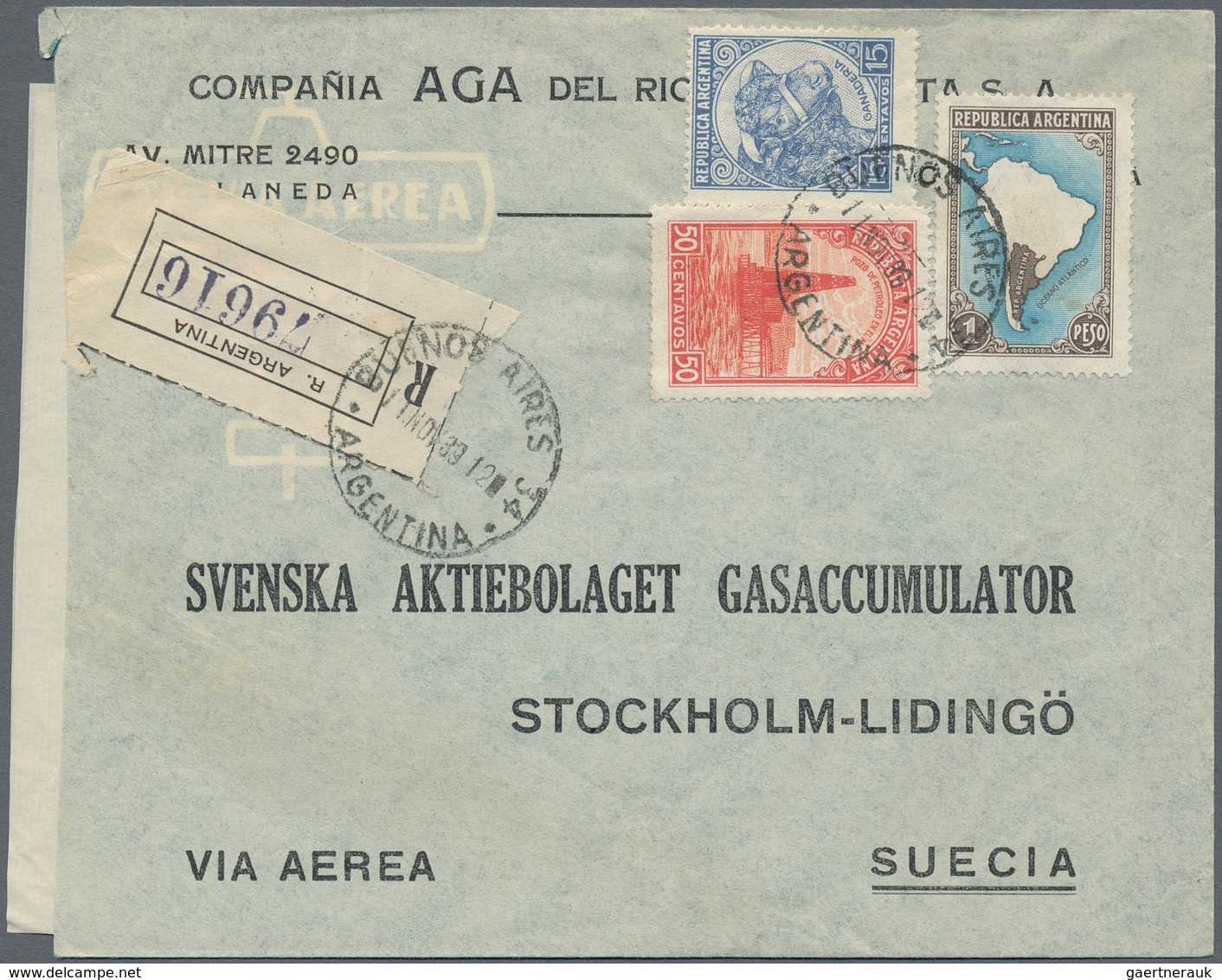 Argentinien: 1904/77 (ca.), Apprx. 80 Covers Mostly Airmails To Switzerland And Some To Other Europe - Otros & Sin Clasificación