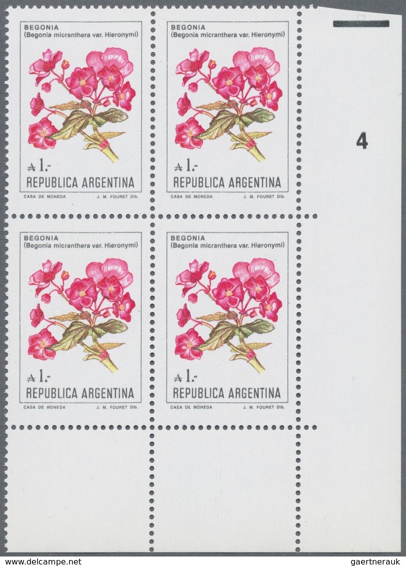 Argentinien: 1985/1993 (ca.), Accumulation Of Mostly Thematic Stamps And Miniature Sheets Incl. Flow - Otros & Sin Clasificación