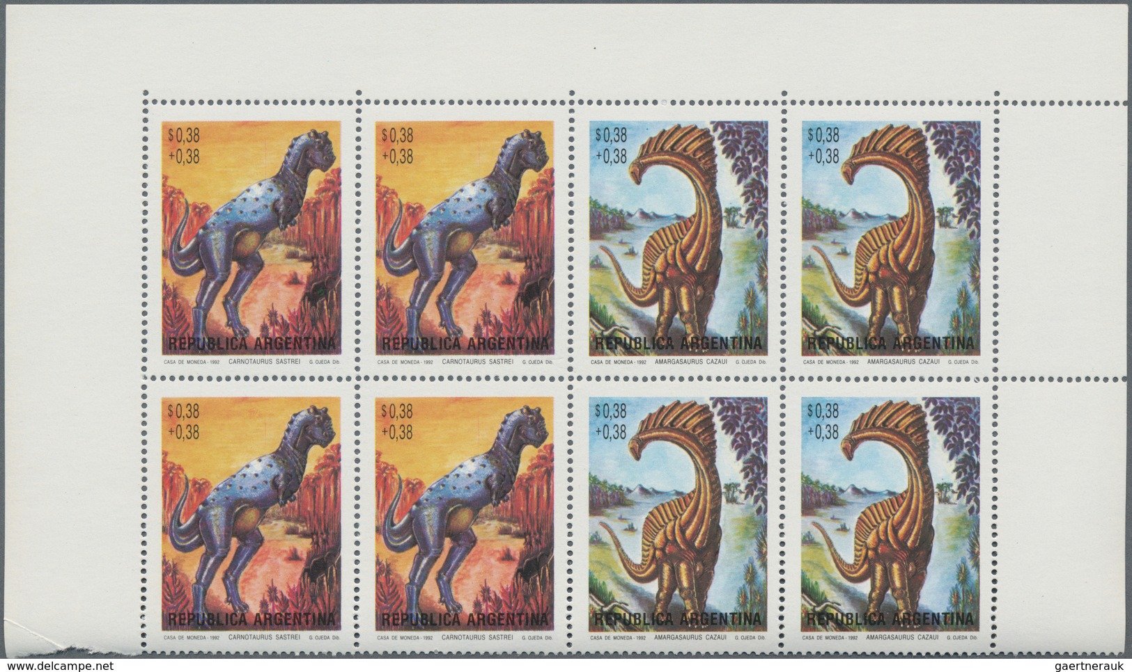 Argentinien: 1985/1993 (ca.), unusual large stock with thousands of stamps and hundreds of miniature