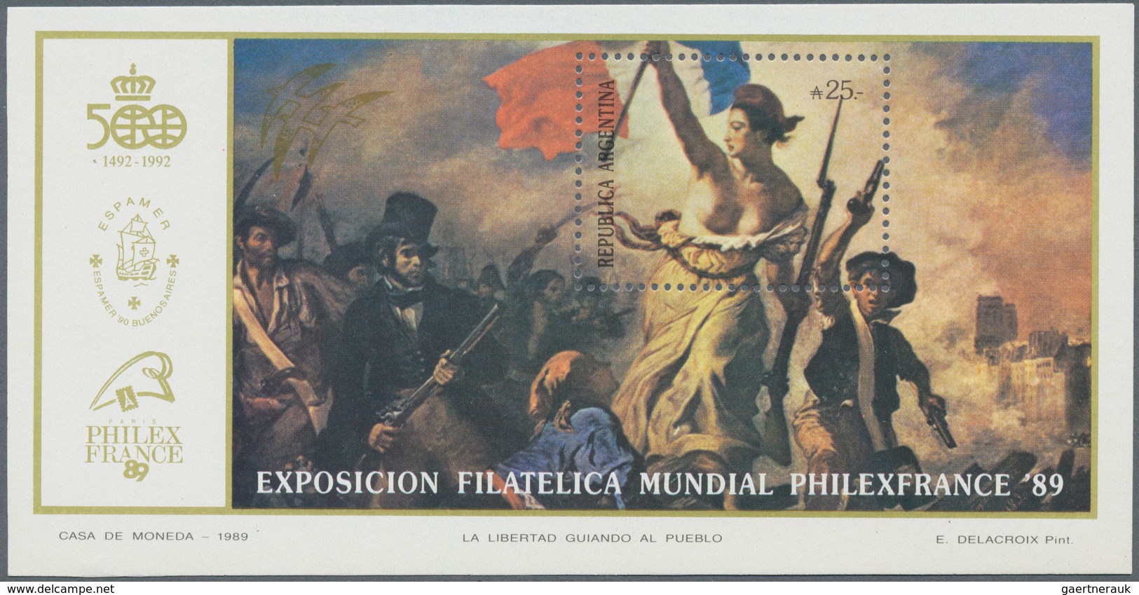 Argentinien: 1985/1993 (ca.), unusual large stock with thousands of stamps and hundreds of miniature