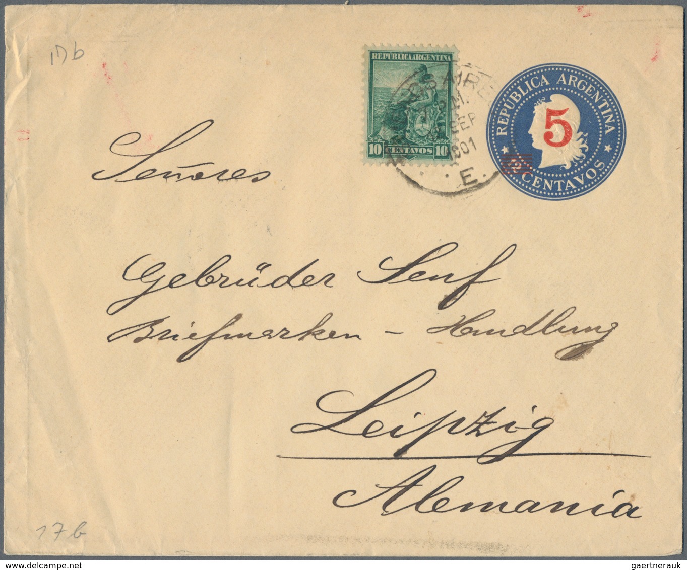 Argentinien - Ganzsachen: 1876/1952 holding of ca. 140 unused and used postal stationery envelopes,