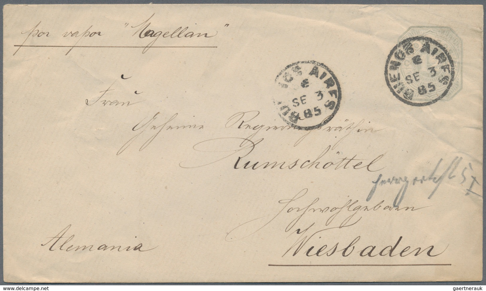 Argentinien - Ganzsachen: 1885/1921 (ca.), Stationery Mint/used (10/31) Inc. 1949 P.o. Box License 1 - Interi Postali