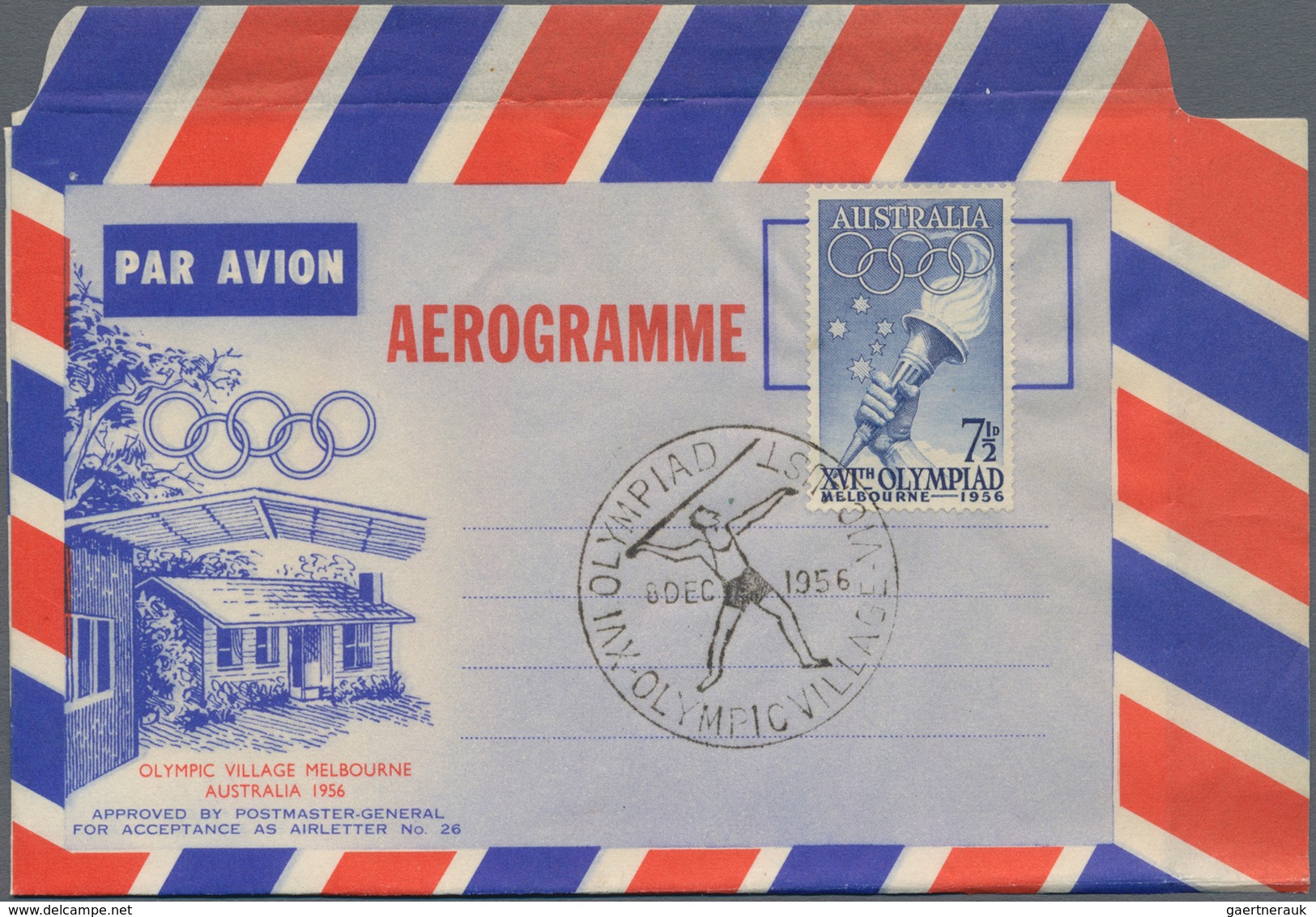 Australien: 1950/1980 (ca.), Accumulation With Approx. 160 Aerogrammes With Majority Used With Some - Colecciones