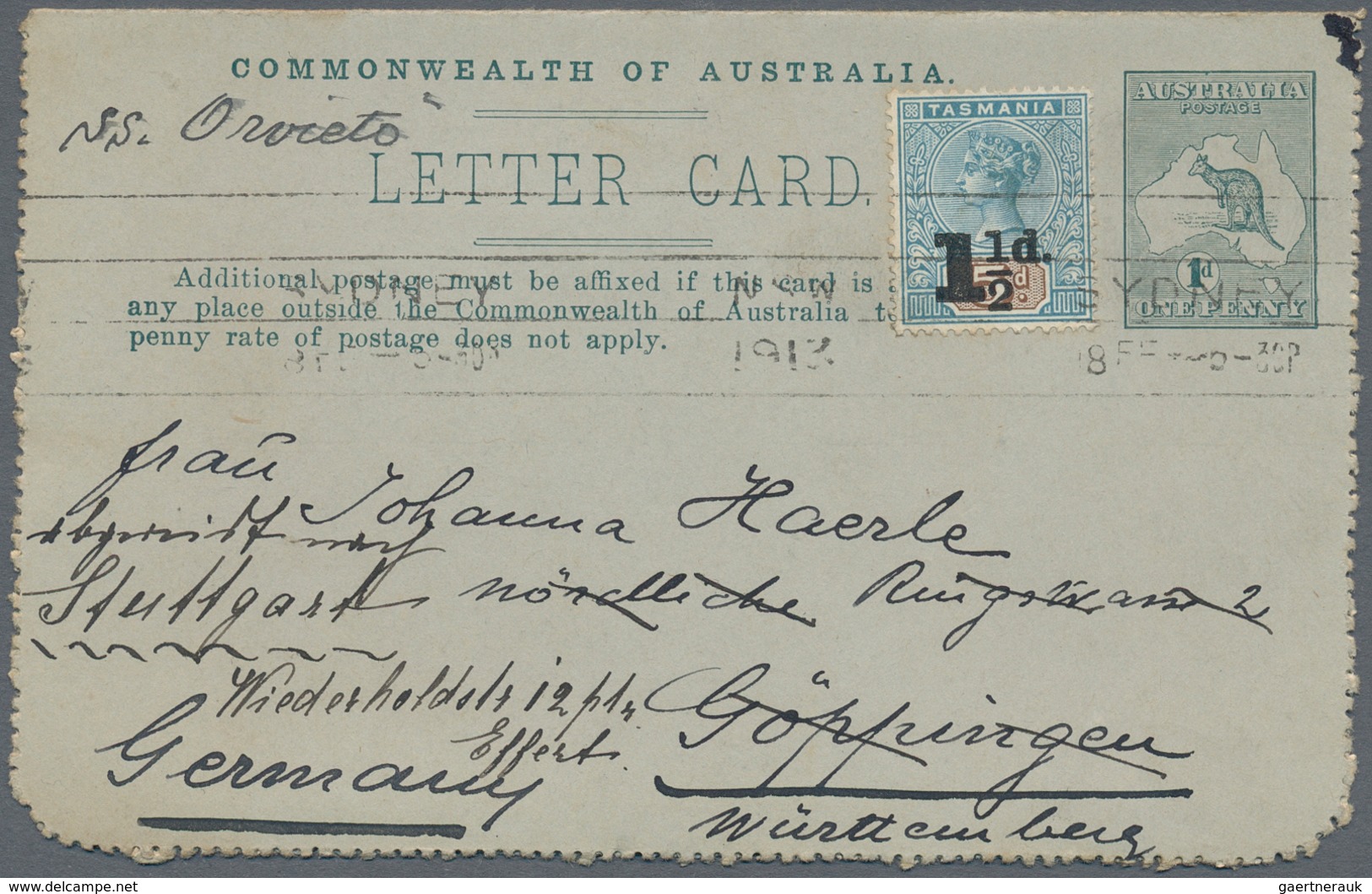 Australien - Ganzsachen: 1911/1913, LETTERCARDS: Unusual Group With 18 Pictorial Lettercards Incl. K - Ganzsachen